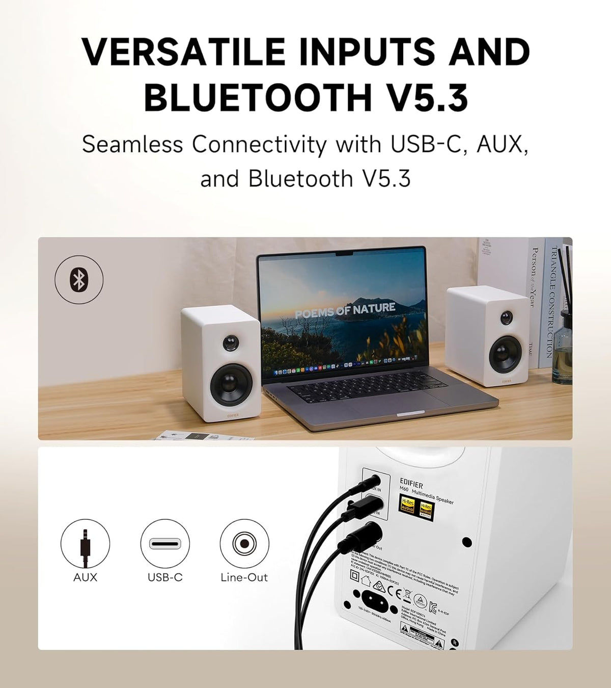 Edifier M60 Compact Desktop Speakers -UK