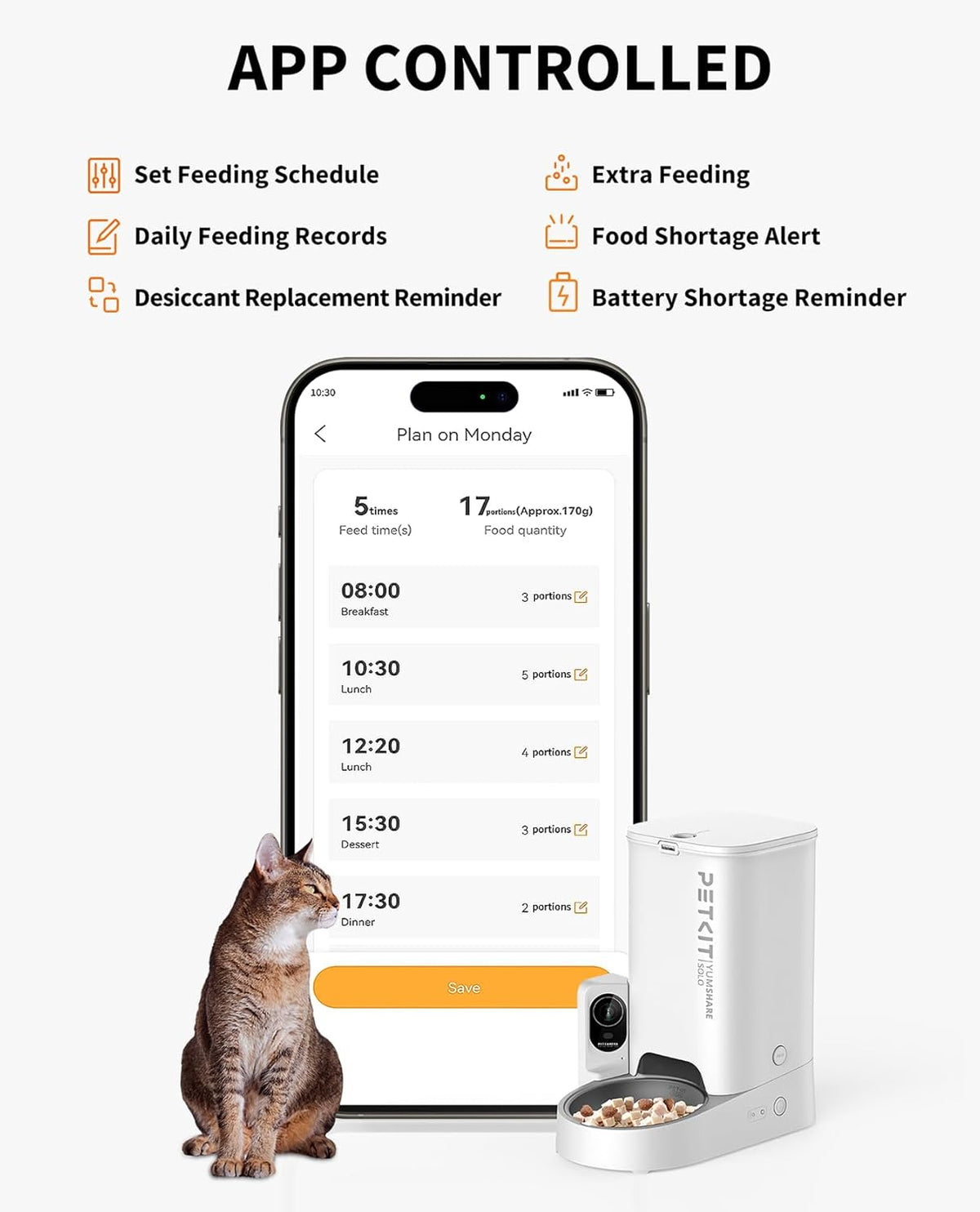 PETKIT YumShare Solo Automatic Feeder with Camera - UK