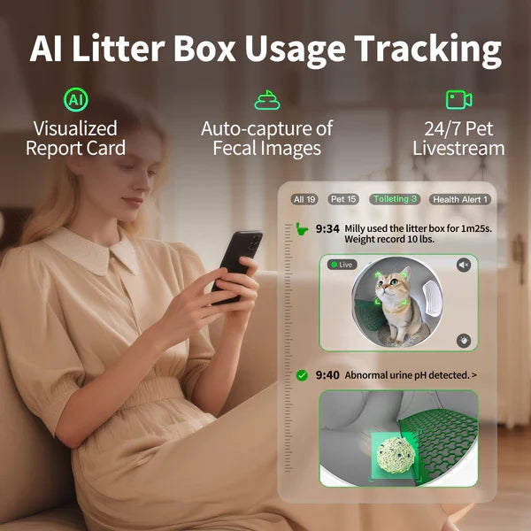 PETKIT PUROBOT MAX PRO 2 Self Cleaning Cat Litter Tray with AI Camera - UK