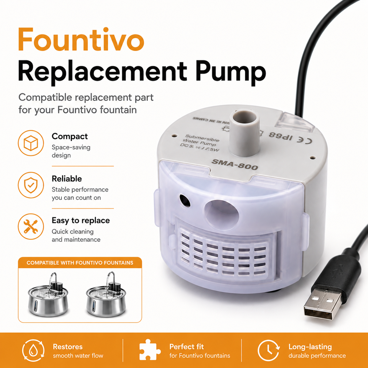 Fountivo™ Replacement Water Pump