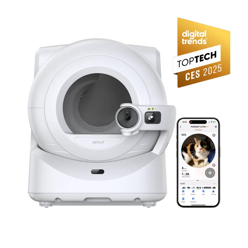PETKIT PUROBOT ULTRA Self Cleaning Cat Litter Tray with AI-Powered Camera - UK