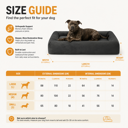 Premium Orthopedic Memory Foam Dog Bed