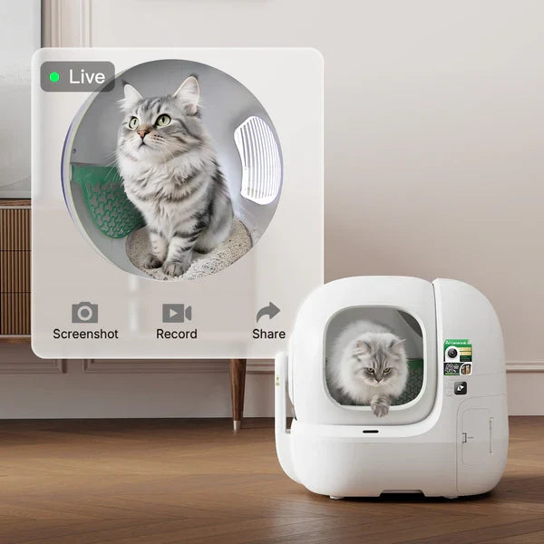 PETKIT PUROBOT MAX PRO 2 Self Cleaning Cat Litter Tray with AI Camera - UK