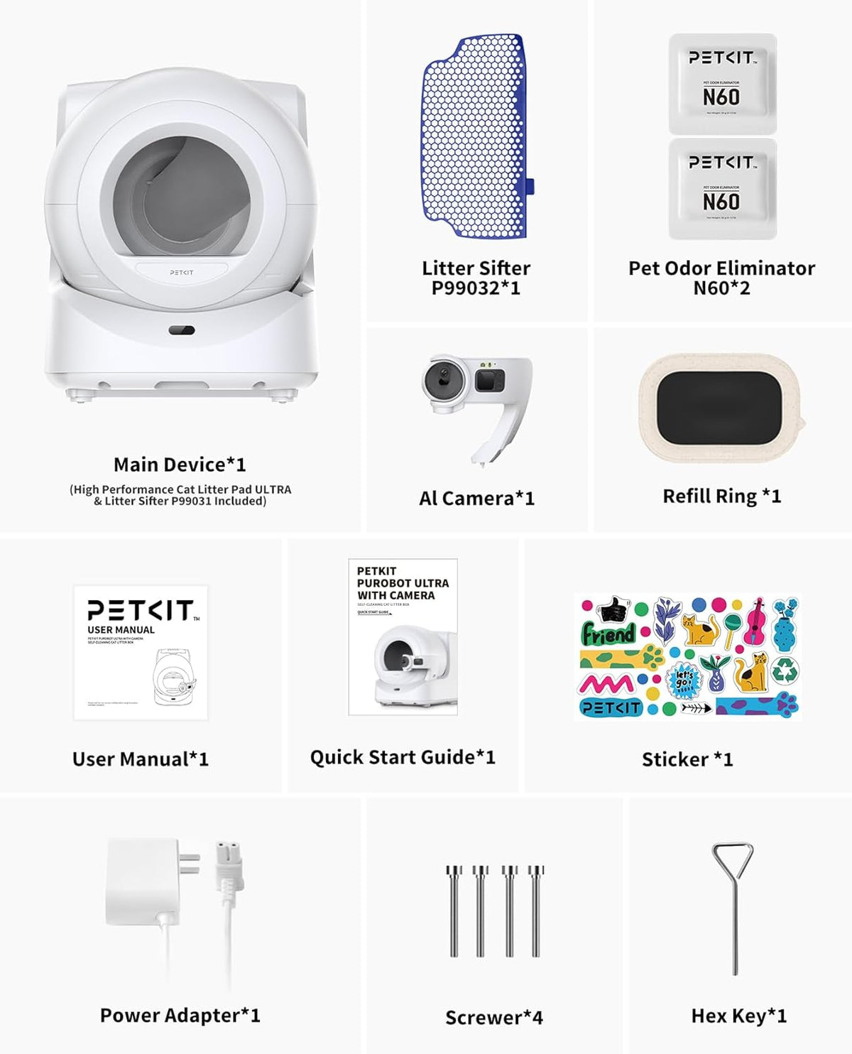 PETKIT PUROBOT ULTRA Self Cleaning Cat Litter Tray with AI-Powered Camera - UK