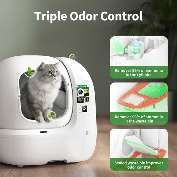 PETKIT PUROBOT MAX PRO 2 Self Cleaning Cat Litter Tray with AI Camera - UK
